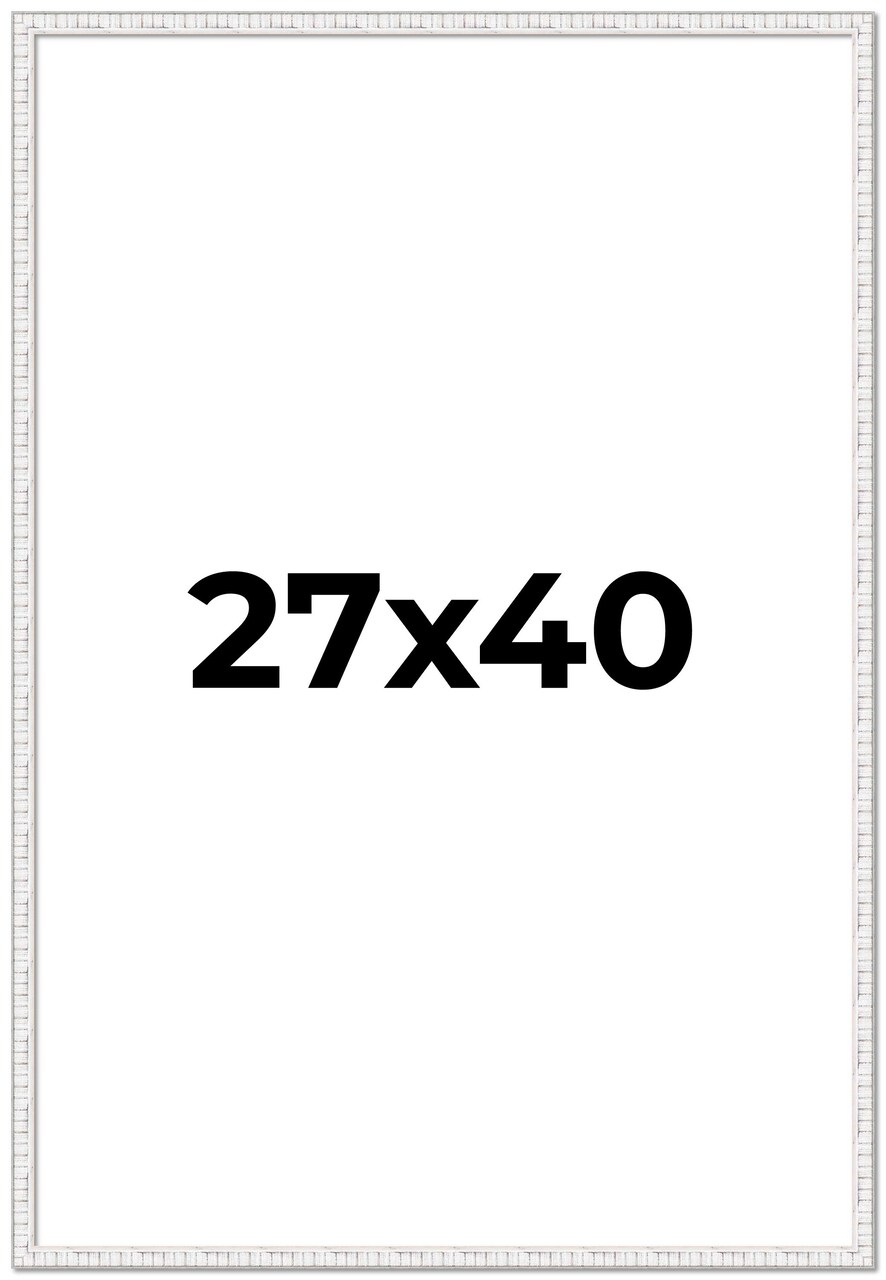 Textured White Picture Frame - UV Acrylic, Foam Board Backing, Hanging Hardware